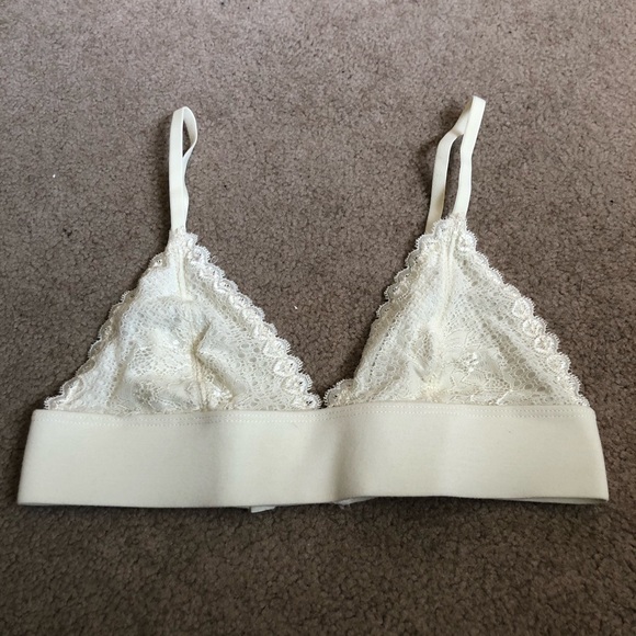 Urban Outfitters Other - Urban Outfitters Cream White Crochet Lace Bralette